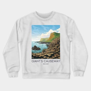 A Pop Art Travel Print of the Giant´s Causeway - Ireland Crewneck Sweatshirt